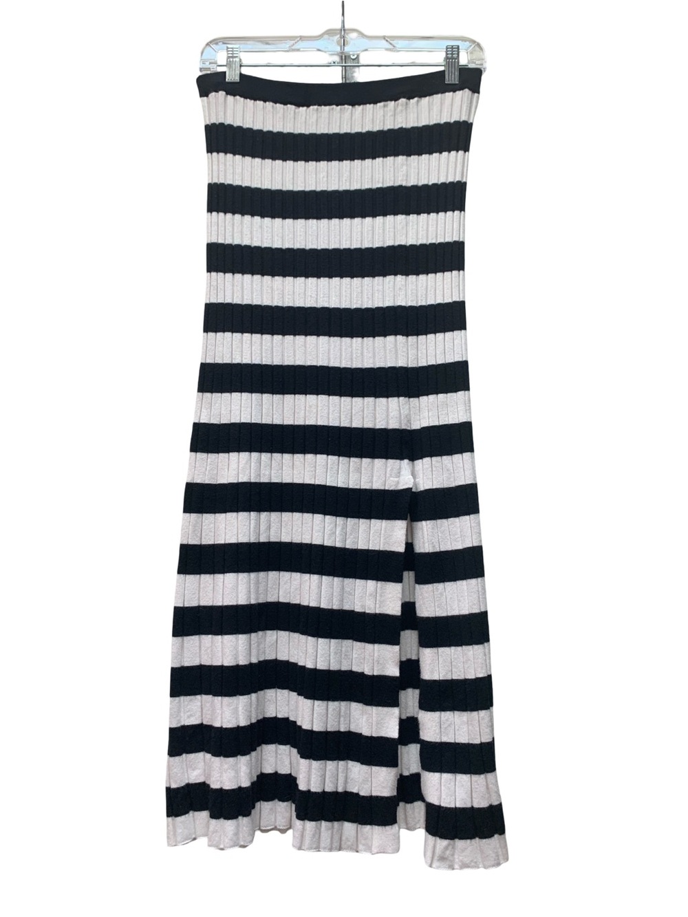 a new day Black & White Striped Maxi Skirt